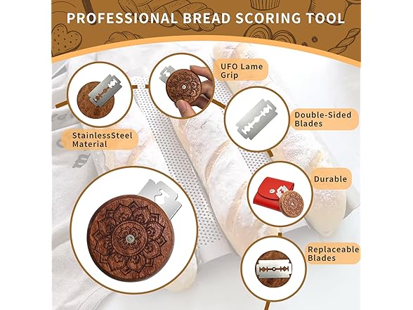 COOHLYEE Bread Lame Sourdough Scoring Tool