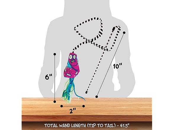 Worm Wand Organic Catnip Interactive Toy