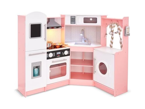 Corner Kitchen Playset Pink