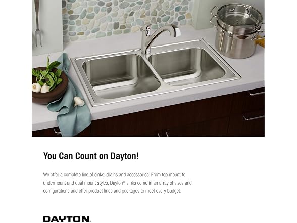Dayton Stainless Steel Single Bowl Drop-in Sink and Faucet
