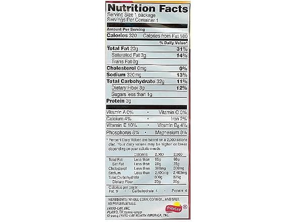 Fritos Original Corn Chips 2oz Pack of 64