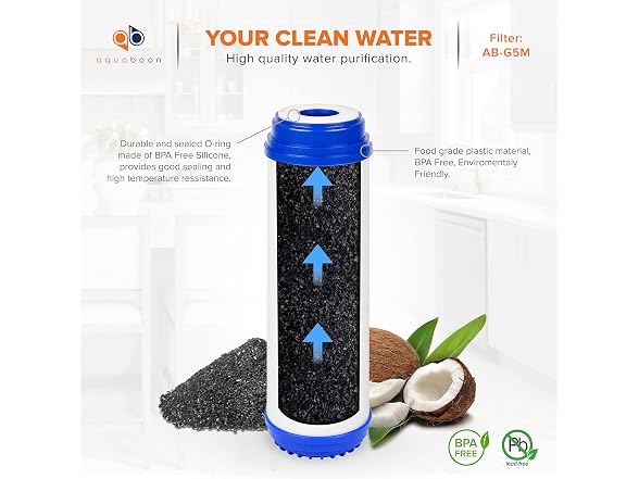 Aquaboon 5-Stage Reverse Osmosis Water Filter Kit