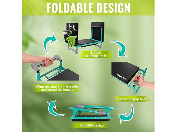 WORKPRO Garden Kneeler and Seat White