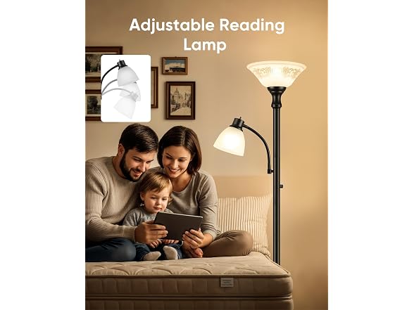 PARTPHONER Torchiere Floor Lamp