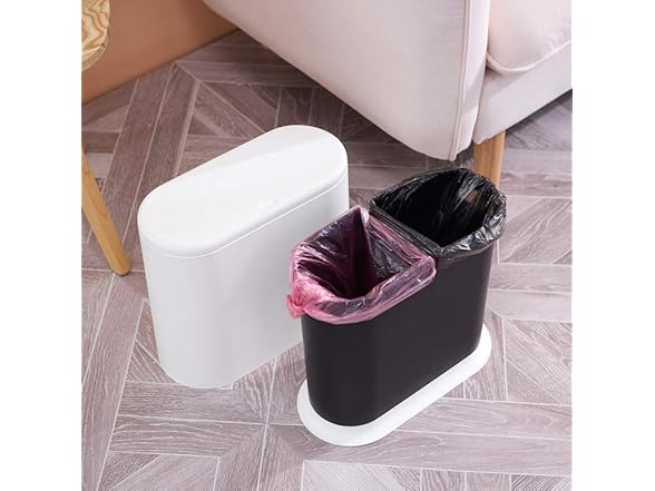 Sooyee 10 Liter Rectangular Plastic Trash Can