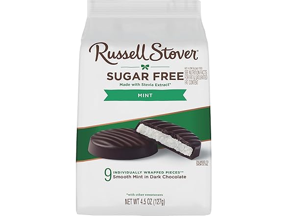 Russell Stover SF Dark Choc Mint Patties