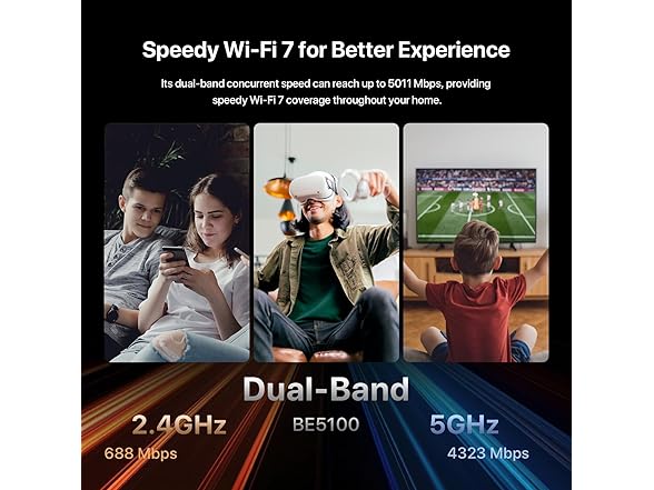 Tenda BE5100 Dual Band Wi-Fi 7 Router