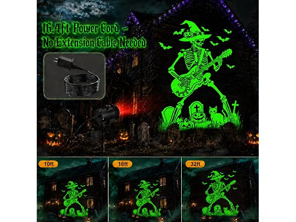 Nagudenfo 12 in 1 Halloween Projector Outdoor