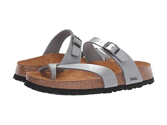 Birkenstock Women's Betula Silver Birko-Flor (EU 37)