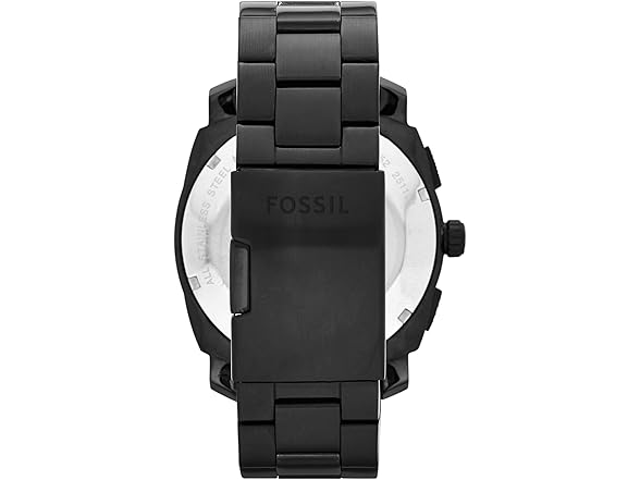 Fossil Mens Machine Quartz Watch Black