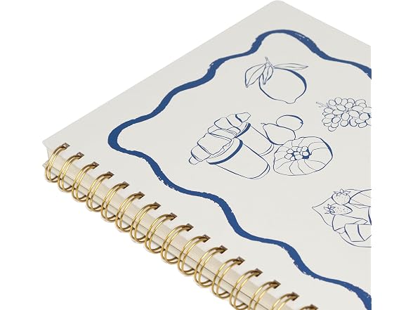 Pearhead Euro Breakfast Hardcover Spiral Notebook