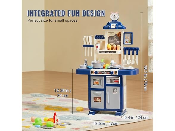 Kids Kitchen Playset, Toddler Kitchen with