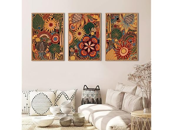 BINCUE Framed Canvas Wall Art Set