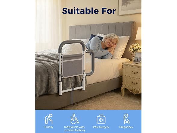 ONTHEWEI Safety Bed Rails for Elderly