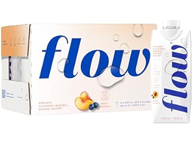 $11.99, Was $37.39, 67% Off! 12PK Flow Alkaline Spring Water - Peach and Blueberry dealfomo
