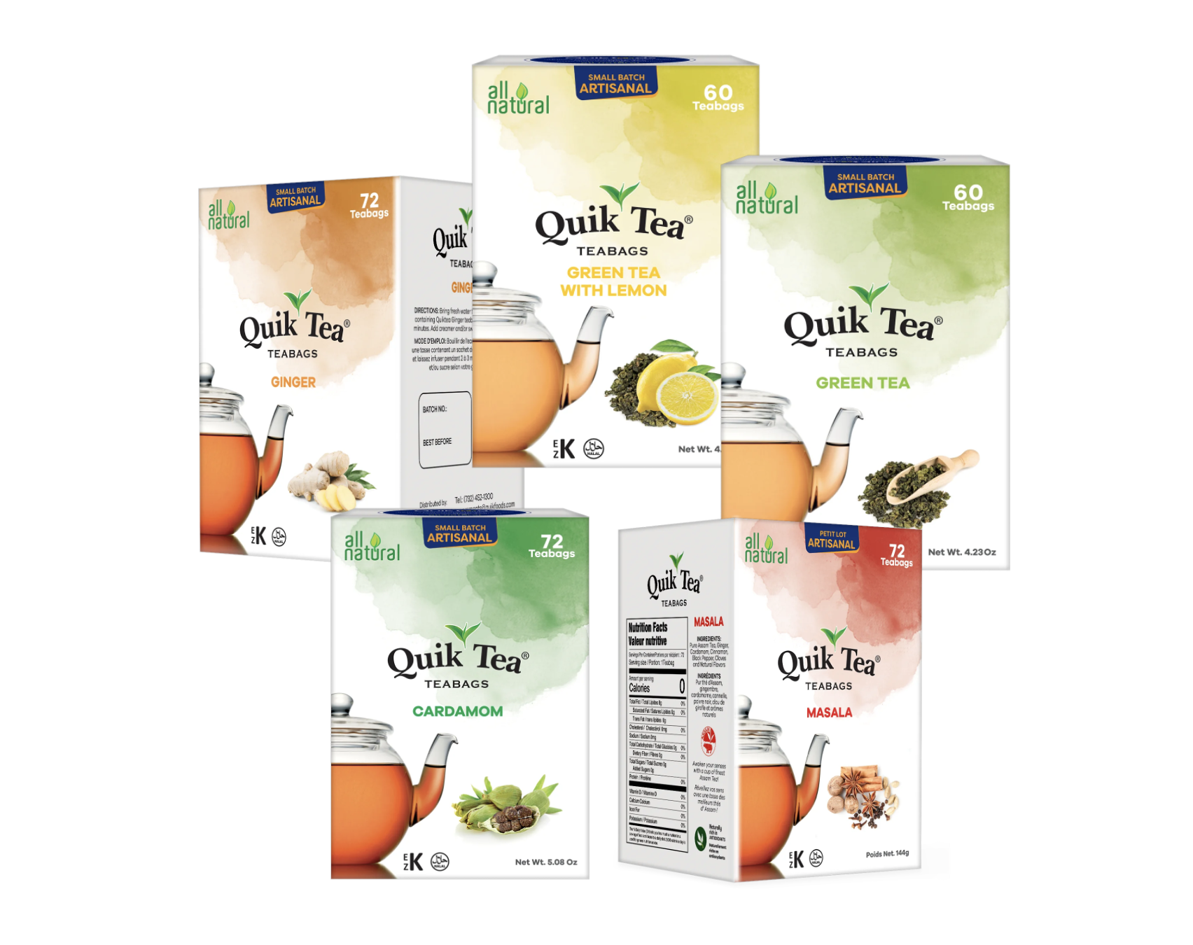 (10pk) QuikTea Value Pack Tea Bags Variety - Image 6
