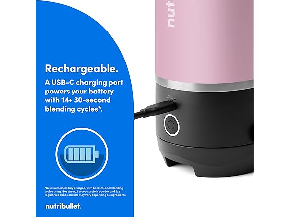 nutribullet Flip Portable Blender with Insulated Cup, Lavender