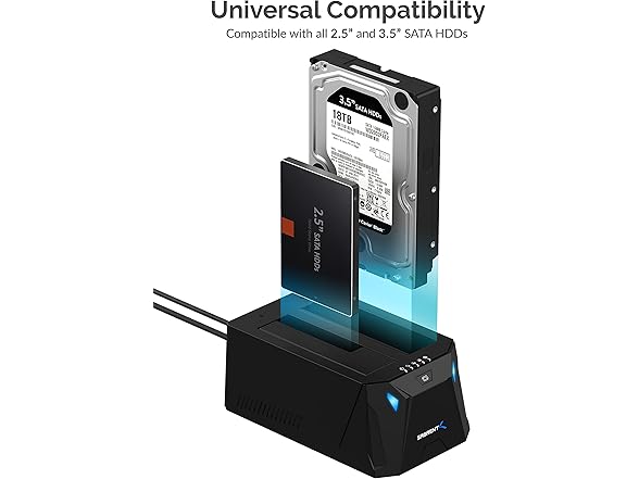 USB Type C Dual Bay Hard Drive Docking Station