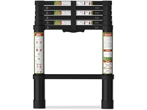SPIEEK Telescoping Ladder, 6.5FT Aluminum Extension Ladder with Dual Locking Mechanism, Max Load 330lbs(Open Box)