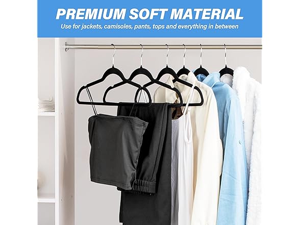 YSSOA Velvet Hangers 50 Pack