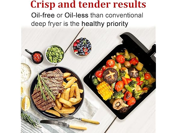 WHUTO Air Fryer,6.2QT 