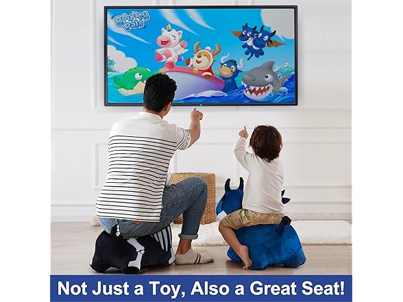 iPlay iLearn Plush Ride-On Blue Dragon