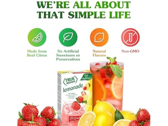 10CT True Lemon Strawberry Lemonade