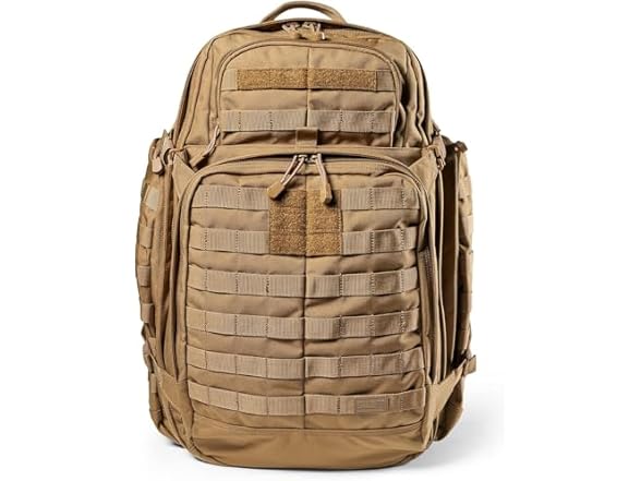 5.11 Tactical Backpack – Rush 72 2.0 – Pack and Laptop Compartment, 55 Liter, Large, Style 56565 – Kangaroo (Open Box)
