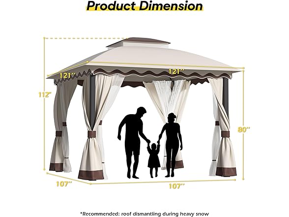 ZZW Outdoor Patio Gazebo