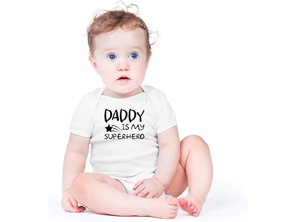 AW Fashions Boys (Newborn) Daddy My Baby Bodysuit
