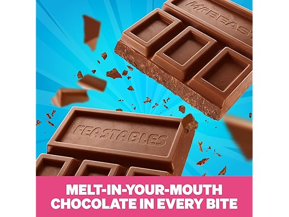 MrBeast Feastables Milk Choc King Size 10ct