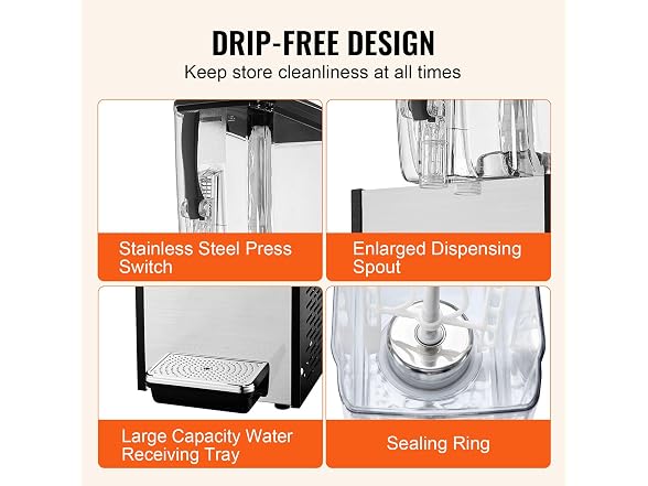 Commercial Beverage Dispenser, 12 L / 12.7