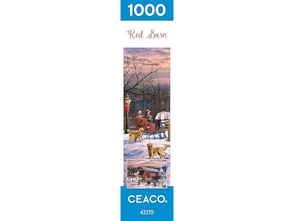 Classic Christmas Red Barn 1000Pc Puzzle