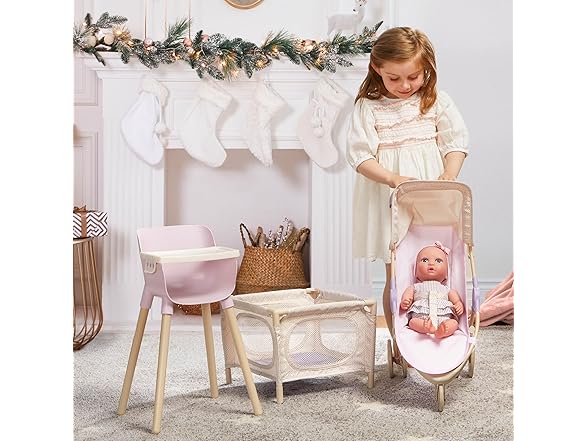 LullaBaby – 14-Inch Realistic Baby Doll & Accessory Bundle