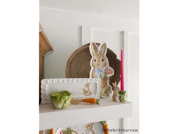 Mud Pie Stoneware Easter Bunny Serving Platte