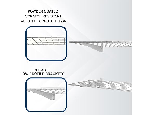 Hyloft 2-Pack Heavy Duty Steel Wall Garage Shelving