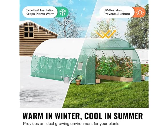 VEVOR Walk-in Tunnel Greenhouse