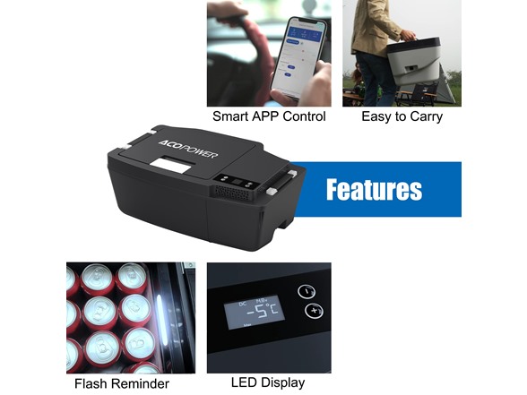 ACOPOWER TesFridge 21 Quart Portable Cooler