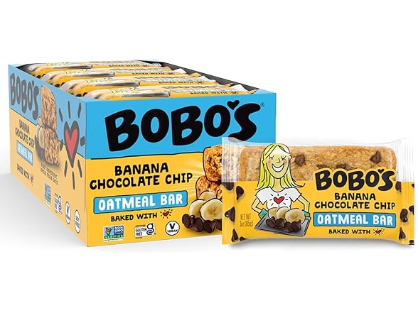 12Ct Bobo's Banana Chocolate Chip Oat Bars