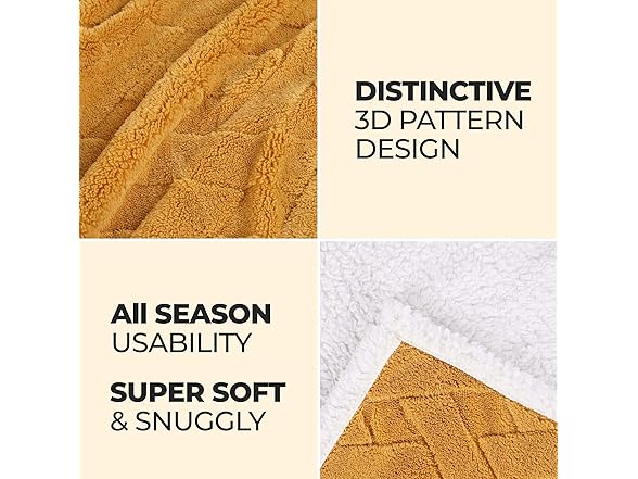 Superior Fleece Reversible Lattice Blanket