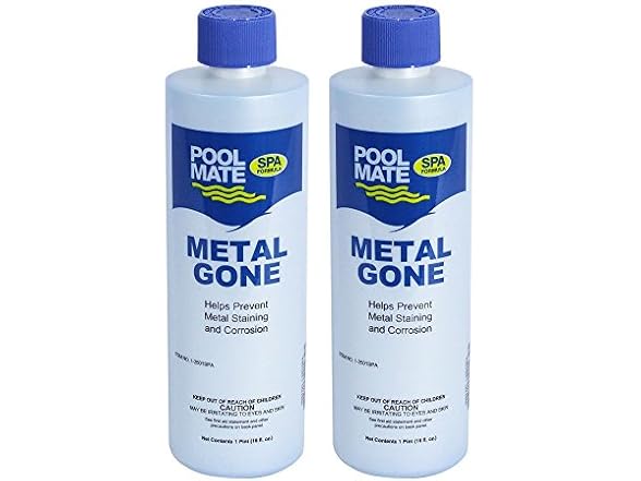 Pool Mate 1-Pint 2-Pack Metal Gone for Hot Tubs