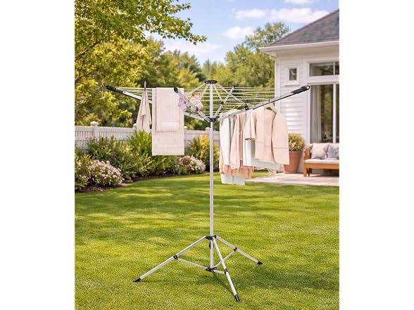 CROS 65ft Portable Clothesline Drying Rack
