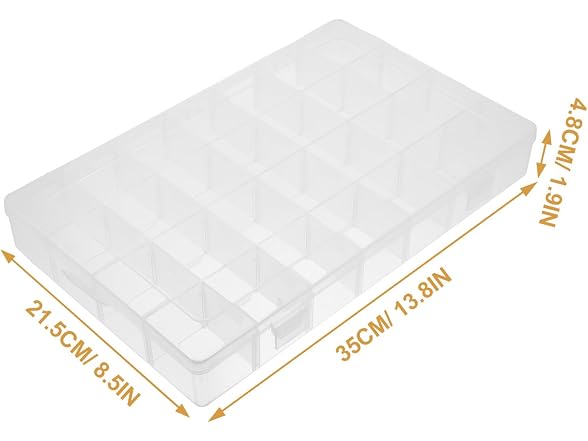 FENICAL Clearn Plastic Jewelry Organizer