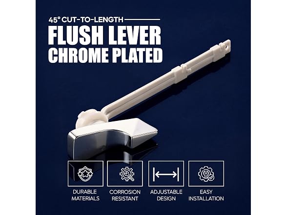 HIGHCRAFT 45 Degree Side-Mount Toilet Tank Flush Lever