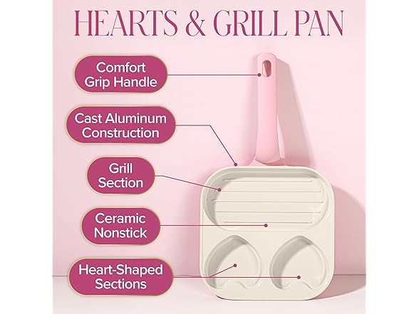 Paris Hilton Divided Skillet 8" Pink