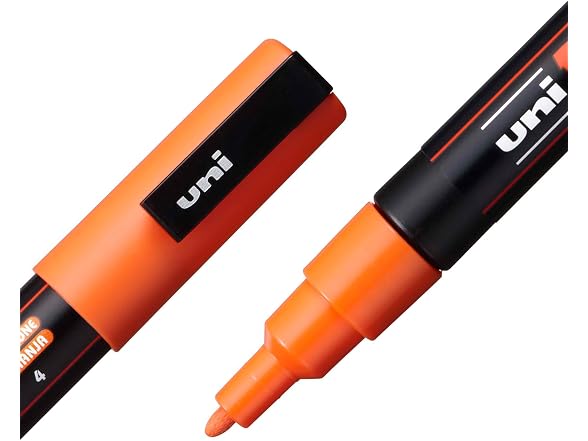 POSCA? PC-3M Paint Markers, Reversible Fine Tip, Orange