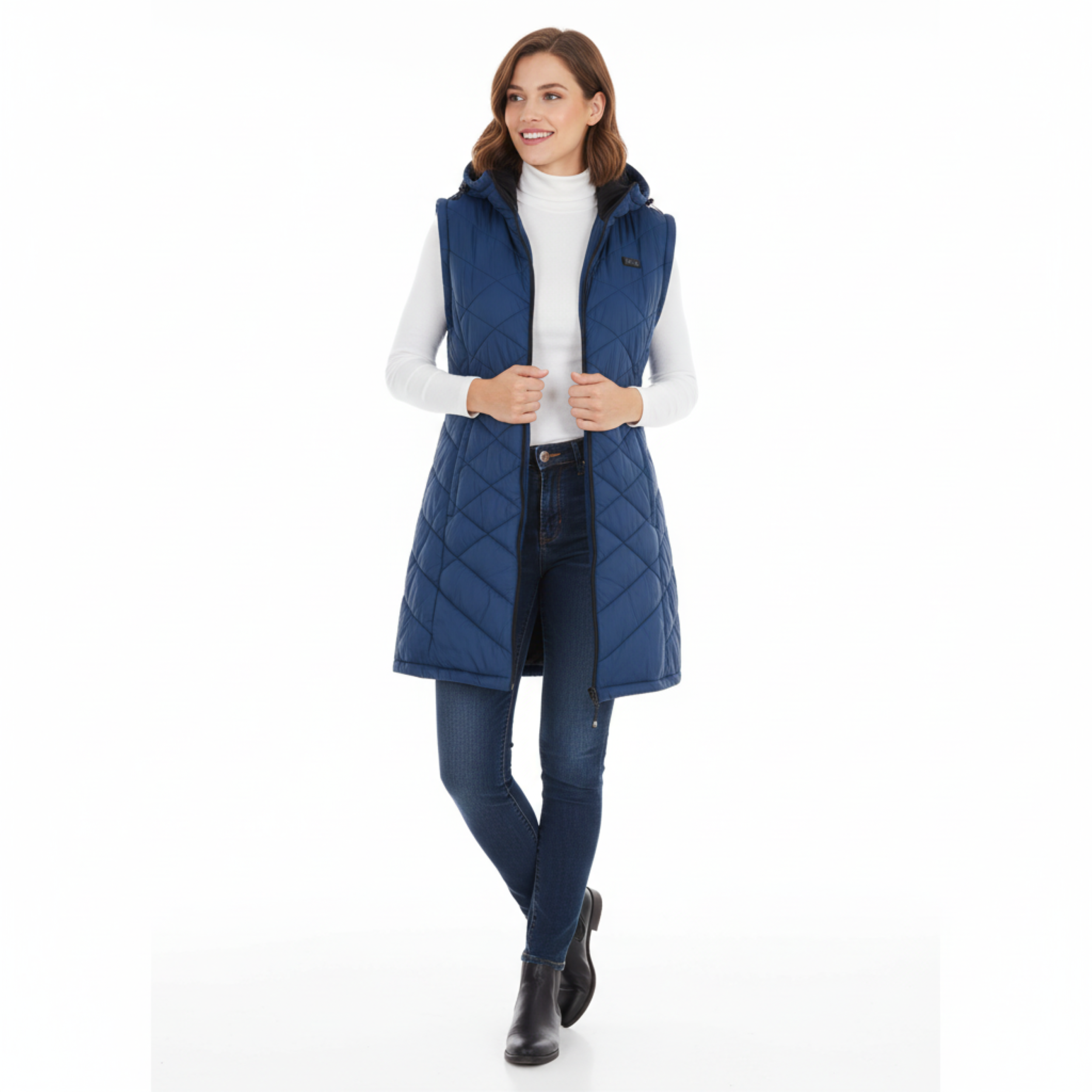 Helios Hybrid Women's Versatile 2 N 1 Coat Vest With Powerbank - Gallery 15