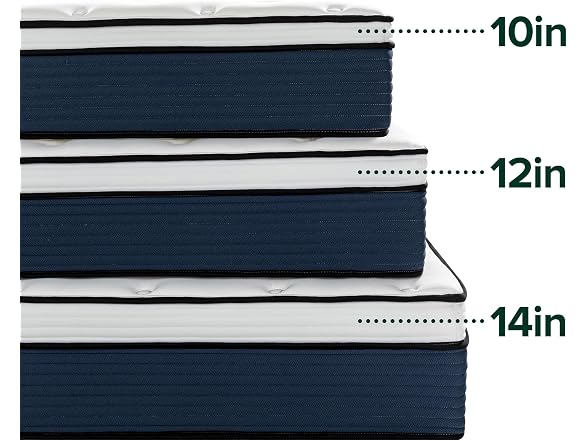 Zinus 14 Inch Cooling Comfort Support Hybrid King Mattress