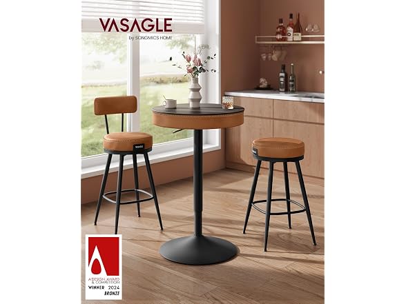 VASAGLE EKHO Collection - Height Adjustable Bar Table