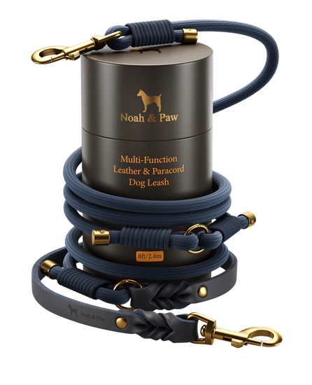 NOAH & PAW Leather Paracord Dog Leash - Gallery 13